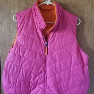 Reversible vest Goose Down Colwater Creek L